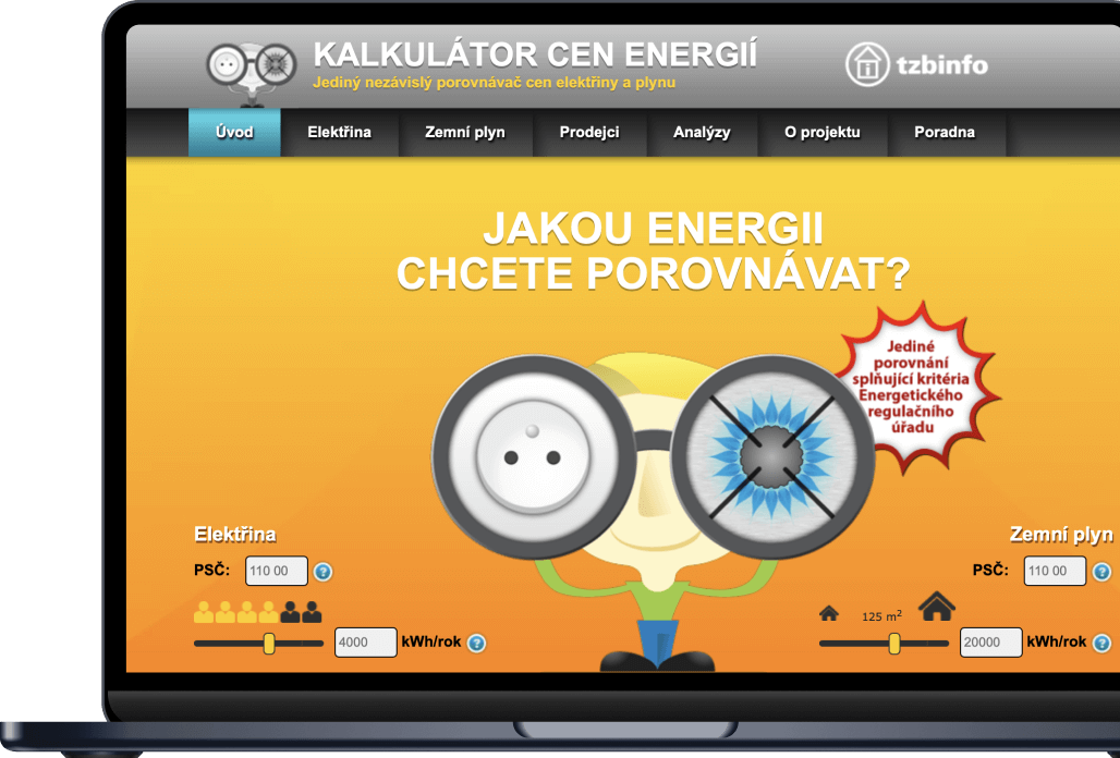 Kalkulátor cen energií TZB-info